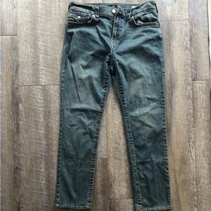 True Religion Men's Green Skinny Jeans